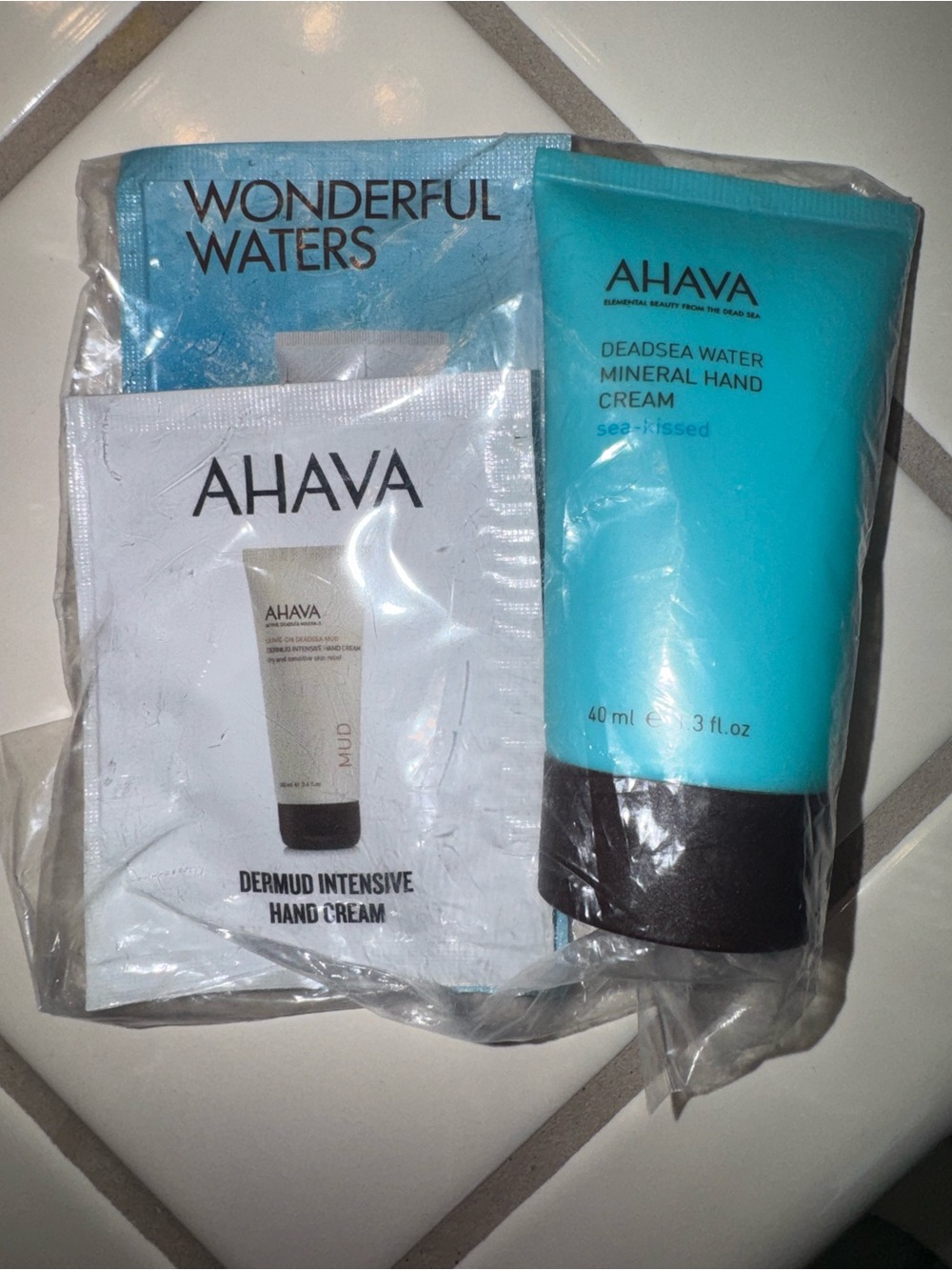 AHAVA Deadsea Water Mineral Hand Cream — Turquoise & Black